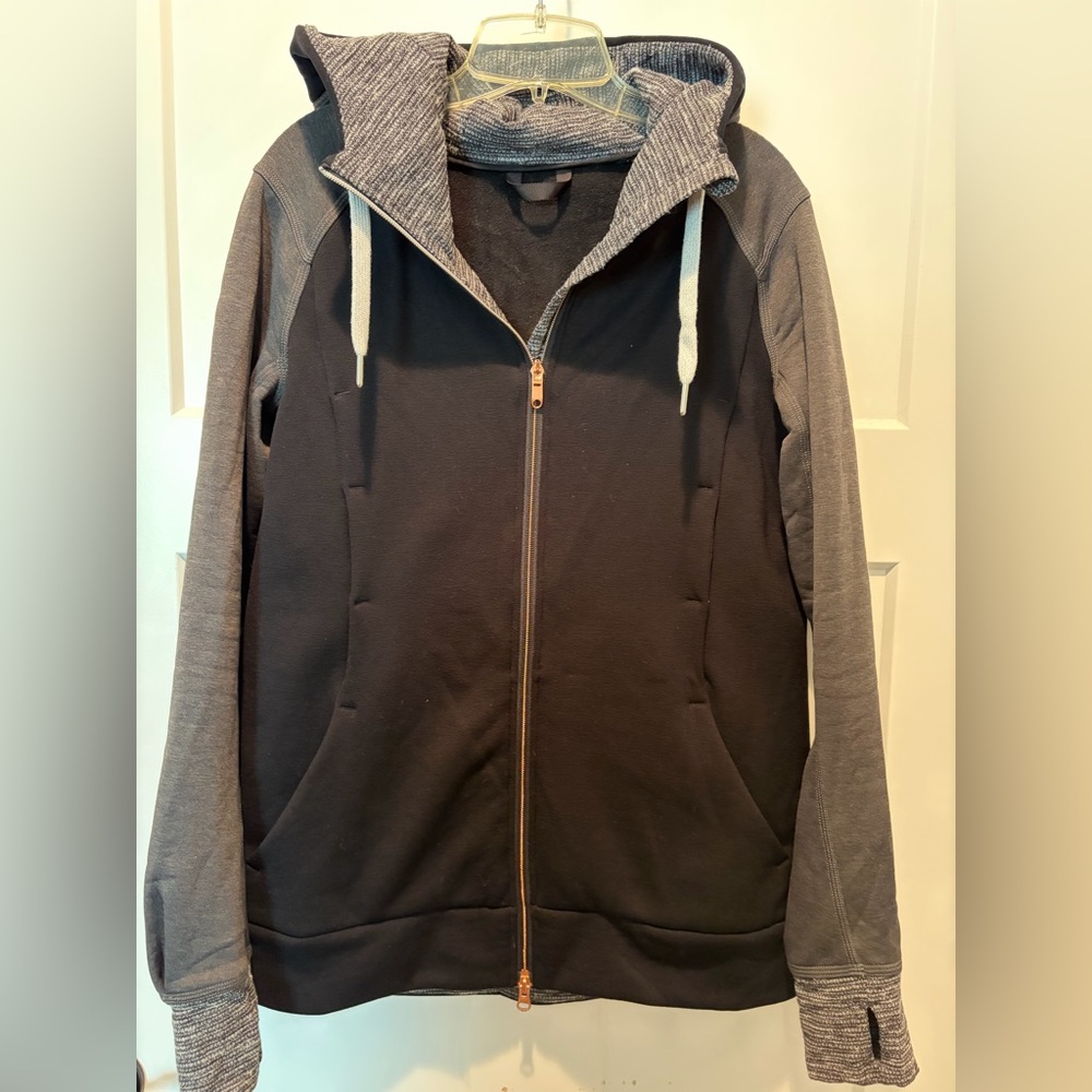 Black and Gray Lululemon Full Zip
